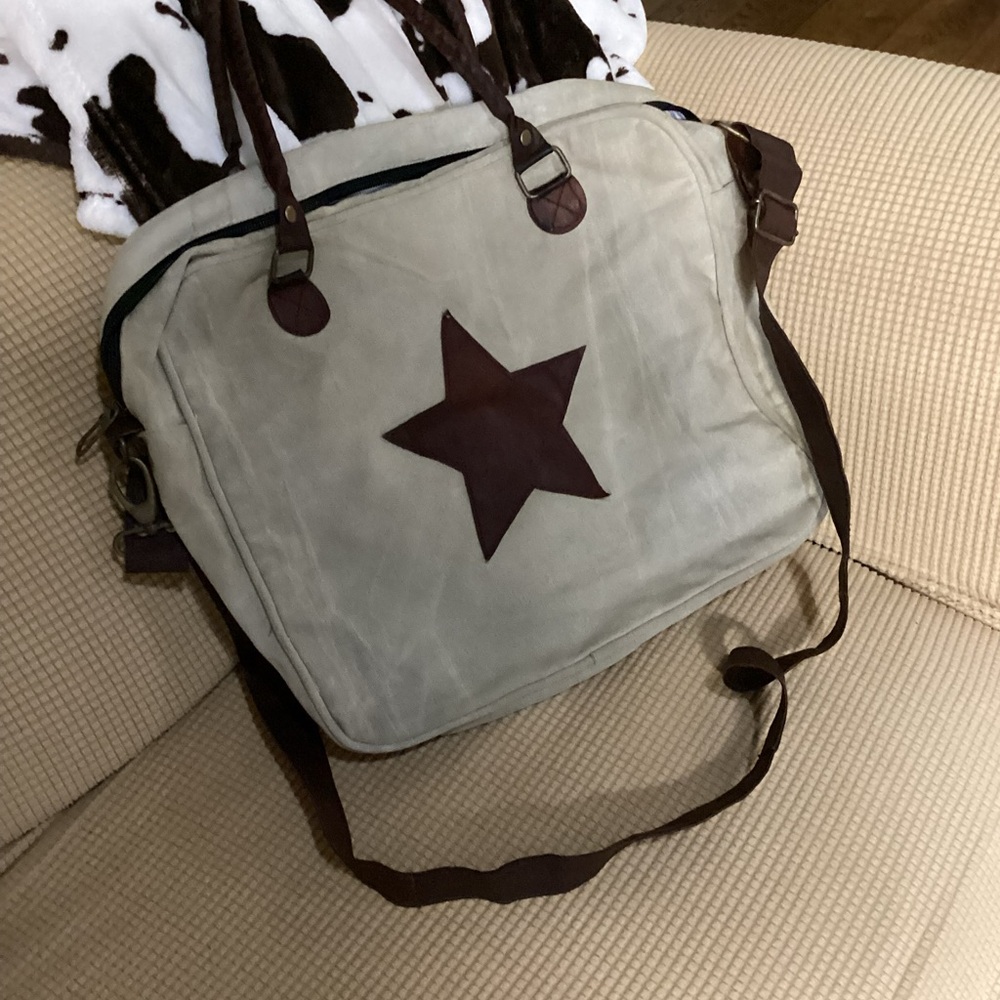 Primitive Star canvas purse/tote Bag